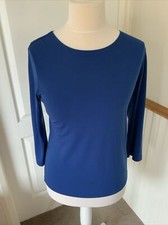 QVC Nina Leonard Royal Blue Top.    Size Small.   Excellent Condition.
