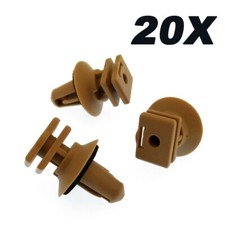 20Pcs Biege Plastic Interior