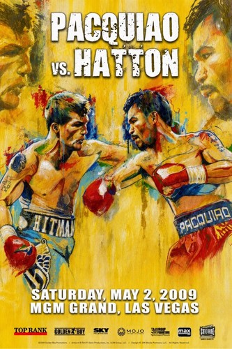 Pacquiao hatton ppv 12x18 - pacquiao, vs.