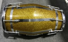 Dholak, Stylish Wooden Musical Drum With Nuts, Bolts & Hoops