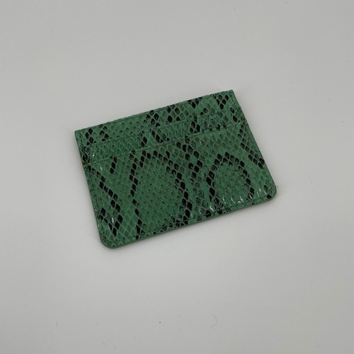Green faux snakeskin card - faux,