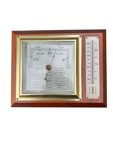 Vintage british barometer - british,