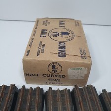 Vintage Bakelite Plastic TTR Trix Twin Railway Track 5 x  Curved Rails 410/1