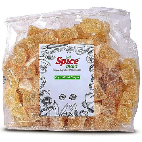 Crystallized ginger with - ginger,
