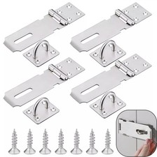 4 x Door Padlock Hasp Heavy