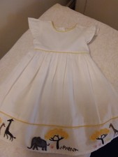 Girl's Cream Dress with animal