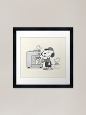 Morning snoopy framed art - morning,