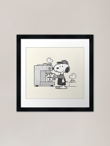 Morning snoopy framed art - snoopy,