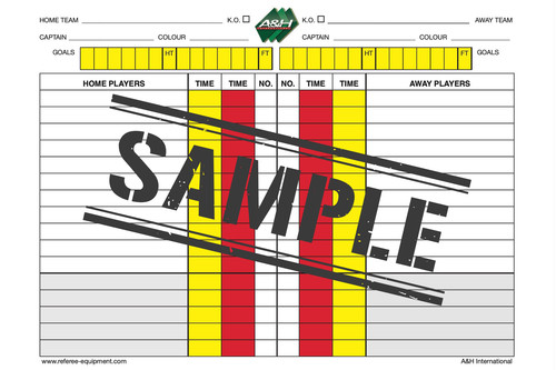 Referee match pad sheets - referee,