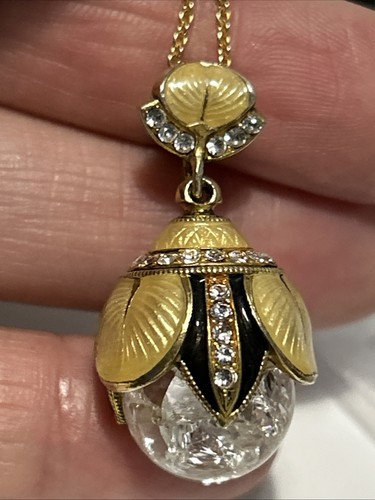 Vtg fabergé style - enamel, &