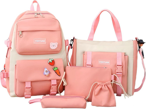 Girls school backpack set - school,