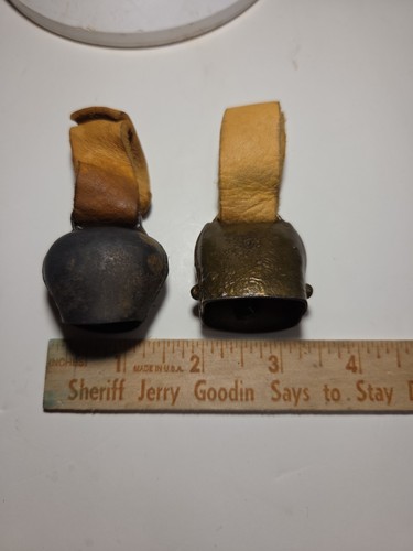 Two vintage swiss cow bell - cow,