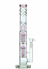 RORA 16inch Glass Bong Double