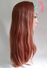 (D)studio7-uk Brown Blonde Straight Curly Wavy 3/4 Wig Clip In Hair Fall Piece