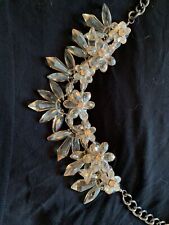 Chunky statement glass flower necklace - Phase Eight