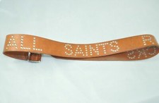 All Saints Rocks Brown Leather Belt Mens Large