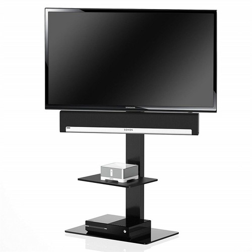 Black stand with mount - tv,
