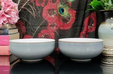 2 x Denby Jet Grey Cereal /