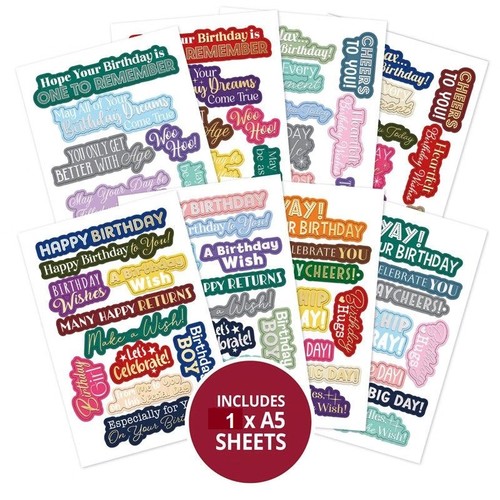 Hunkydory foiled die cut - hunkydory, &