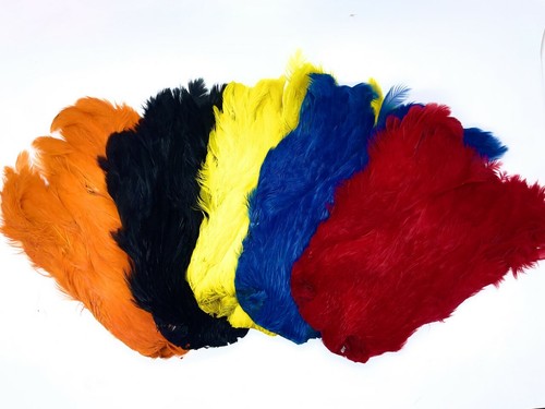 Dyed hen neck fly tying - hen, ,fly