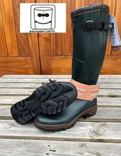 WELLINGTON BOOTS Ladies Aigle Parcours 2 Vario Wellies UK 5 EU 38 Green Bronze