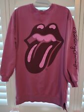 Girls Pink Zara Rolling Stones Jumper Dress 13/14 Years CM 164