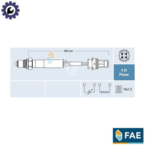 Lambda sensor 77443 for - 77443,