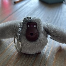 Kipling Grey Monkey keyring - Nathan  VGC 
