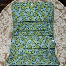 Unbranded Tri-Fold Jewelry Organizer Storage Travel Case Paisley Print