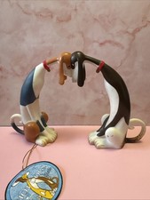 Border Fine Arts WRONG AGAIN BART & LISA Hot Dogs 2003 Toni Goffe - vgc