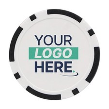 Personalised Golf Poker Chips Black