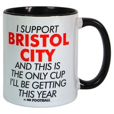 I SUPPORT BRISTOL MUG gift for CITY fan FOOTBALL gift boxed