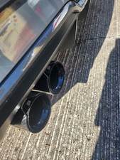 3.6" Carbon Black Exhaust Tips for Audi S3 8V - Push Fit! No Cutting or Welding!