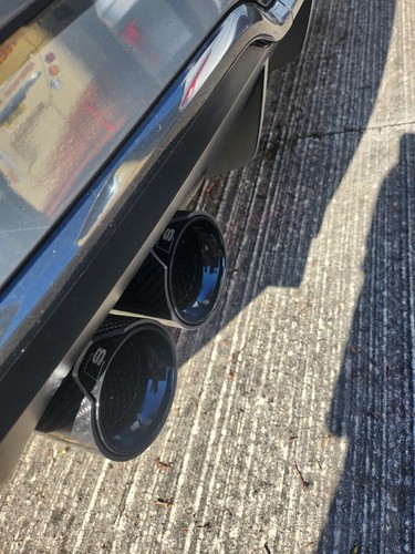 Carbon black exhaust tips - carbon,