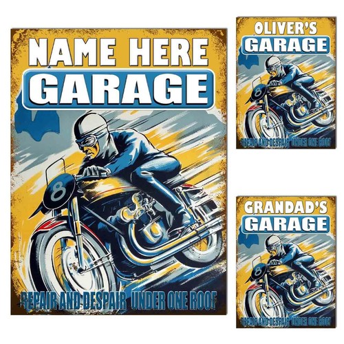 Metal personalised sign plaque - metal,