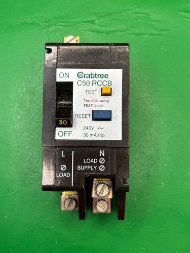Crabtree c50 30a 30ma - 30a, double