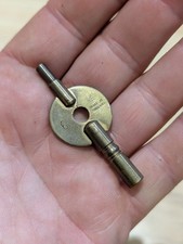 Vintage Made in England Brass Double Ended Key or Pocket Watch Key