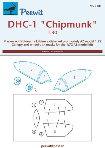 Peewit dhc 1 chipmunk - 1/72, dhc-1