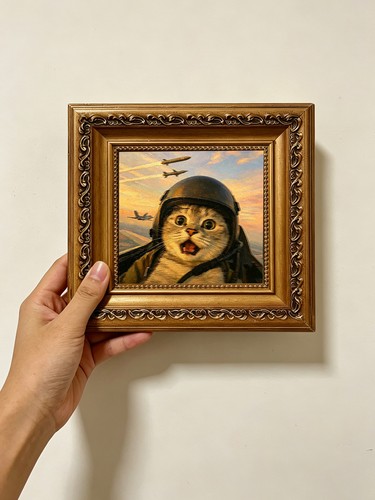 Pilot cat with - pilot,