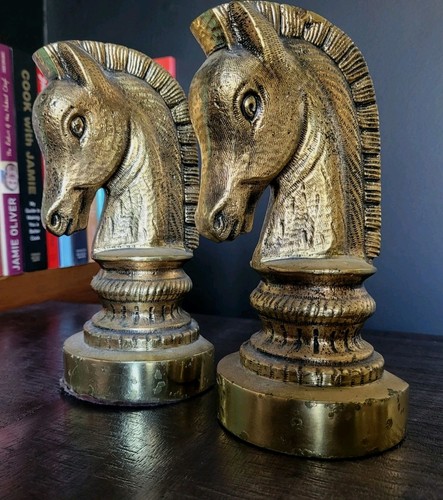 Vintage solid brass horse - vintage,