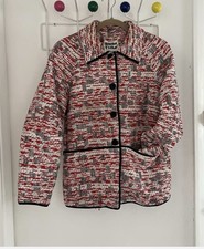 BIMBA Y LOLA WOMENS JACKET BLANKET LOOK