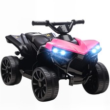 AIYAPLAY 6V Kids ATV, Battery Powered Ride on Car for Ages 3-8 Years, Pink