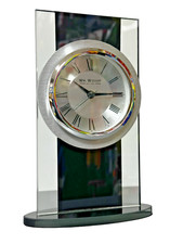 Mantel Clock Glass Clear &