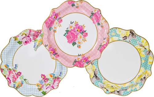 Afternoon tea party plates - tea,