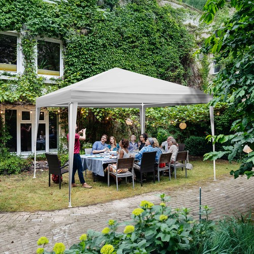 White gazebo garden marquee - gazebo,