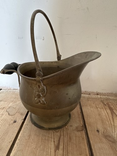 Vintage brass small coal - brass,