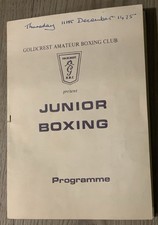 1975 Junior boxing programme