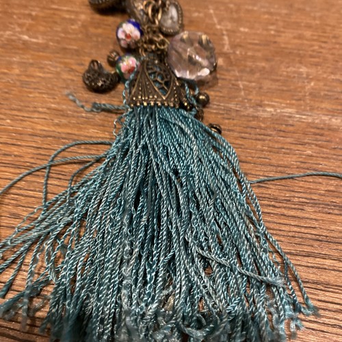 Bag tassle accessory green - tassle,