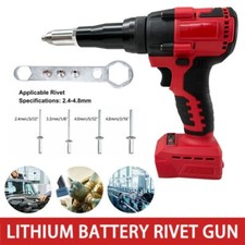 2.4-4.8MM For Milwaukee M18 18V Battery Cordless Electric Rivet Gun Brushless