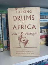 1949 TALKING DRUMS OF AFRICA Carrington PHOTOS Central African Drums 